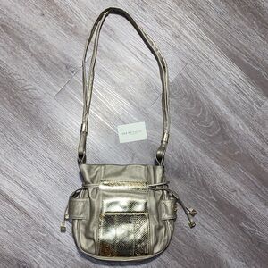 See By Chloe Metallic Grey Crossbody